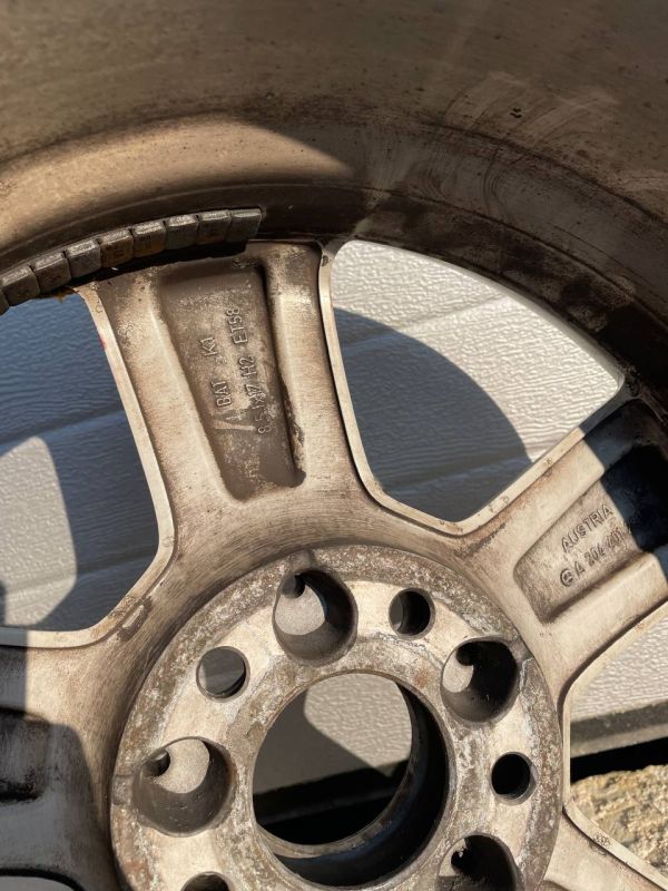 Комплект диски різноширокі розболтовка 5x112 r17 et58,et47 Mersedes