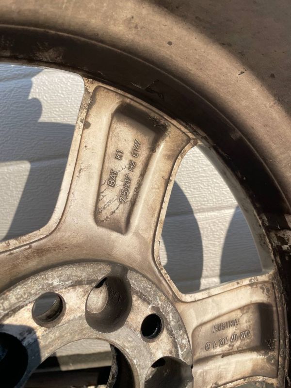 Комплект диски різноширокі розболтовка 5x112 r17 et58,et47 Mersedes