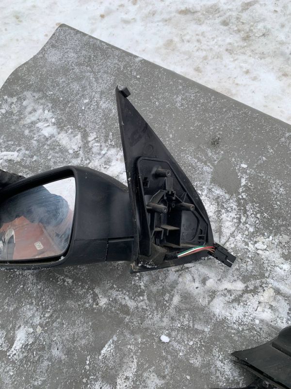 Дзеркало заднього виду бокове ліве чорне Opel Astra G Опель Астра