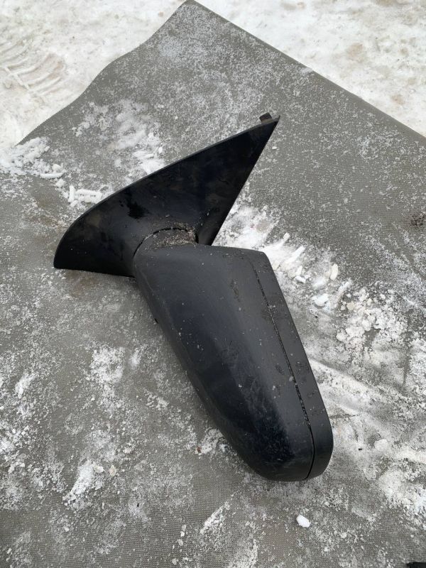 Дзеркало заднього виду бокове ліве чорне Opel Astra G Опель Астра