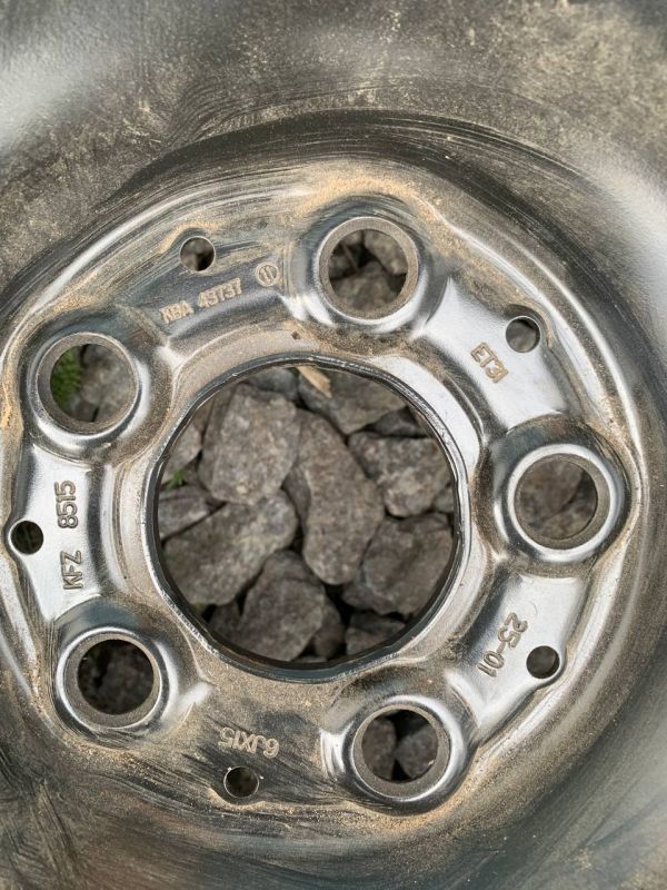Диски сталеві пара R15 vw audi 6j15xh2 et 31 kba 43737 Розболтовка 5х112