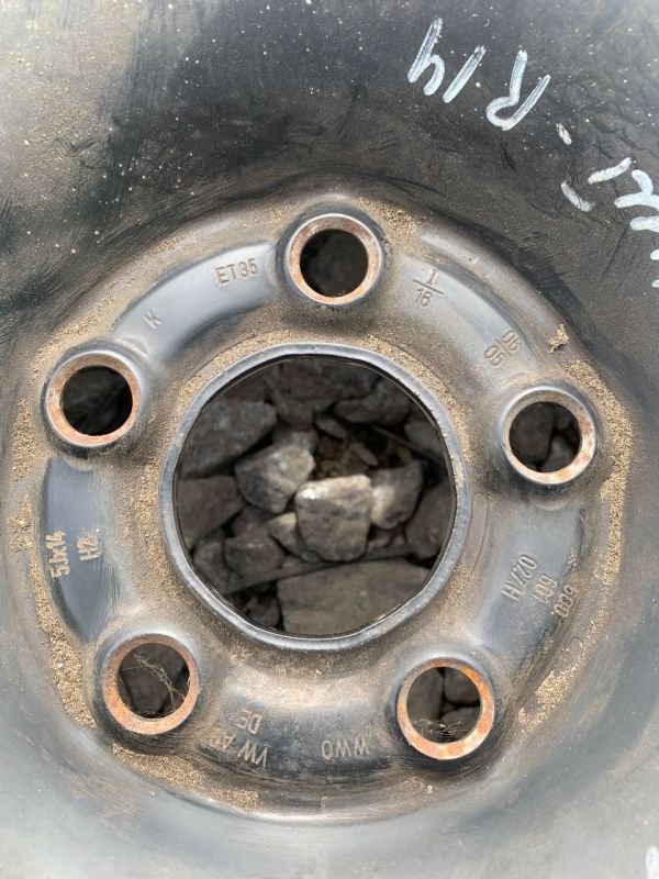 Диски металеві WAG розболтовка 5х100 r14 et 35 dia 56mm