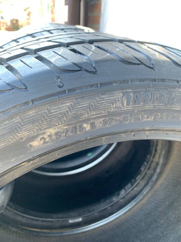 Шини комплект пара Gislaved 215/45 r17 літо резина