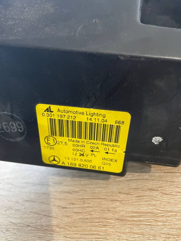 Фара права Mercedes  A-class , W 169 2004-2008рік  A1698200661