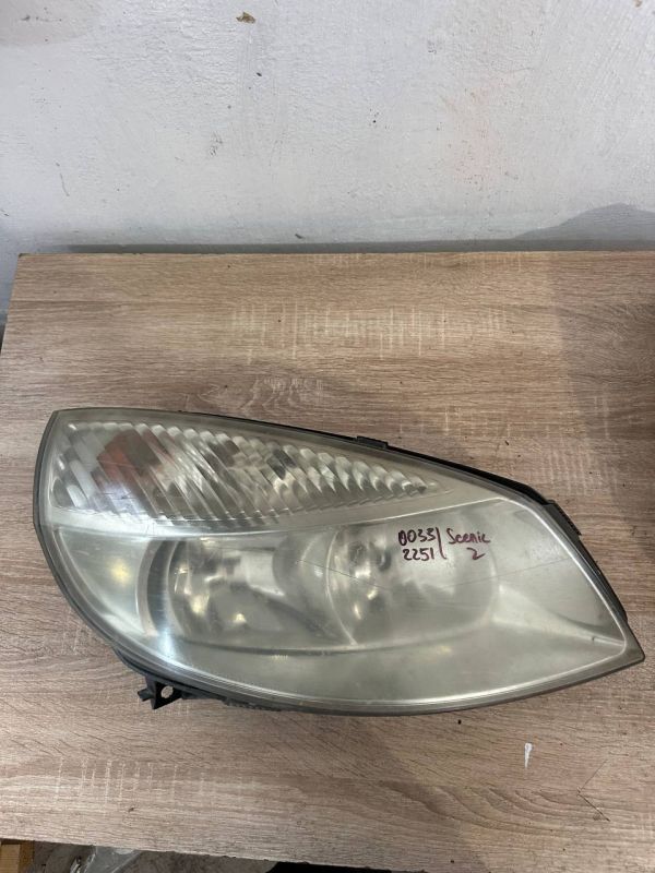 Передні фари пара ліва права Рено Сценік 2 Renault Scenic II