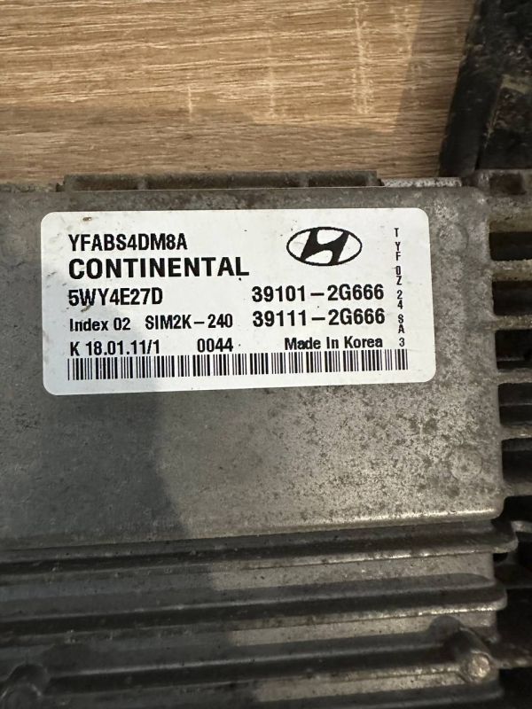 Блок управління двигуном 39101-2G666 Хюндай Соната Hyundai Sonata 6 VI YF 2.0 16V G4KH